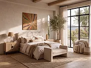 Bett mit Stauraum NANTERRE Stoff Hellbeige 180 x 200 cm_1149716