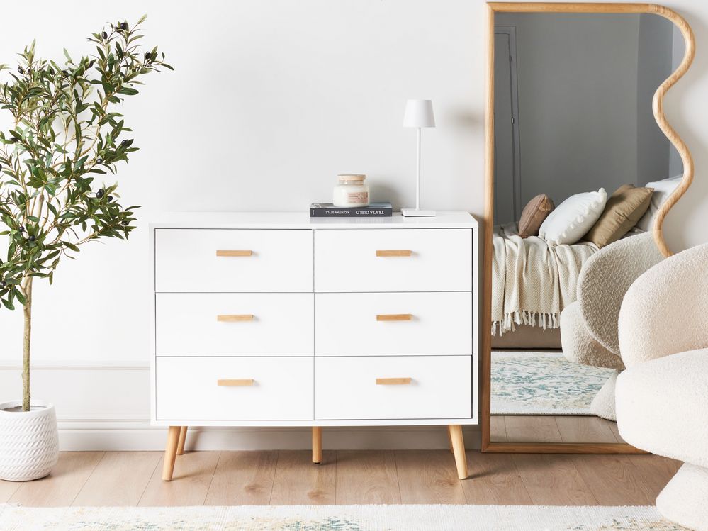 6 Drawer Chest NEWARK White