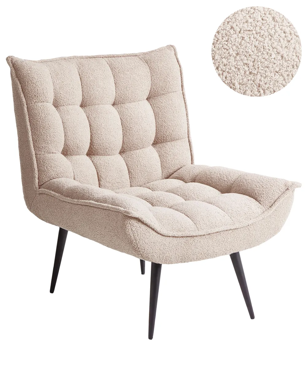 Sessel ALVESTA Bouclé Beige