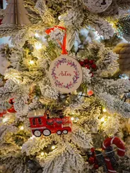 Artificial Snowy Christmas Tree LED TATLOW 180 cm Green_814000