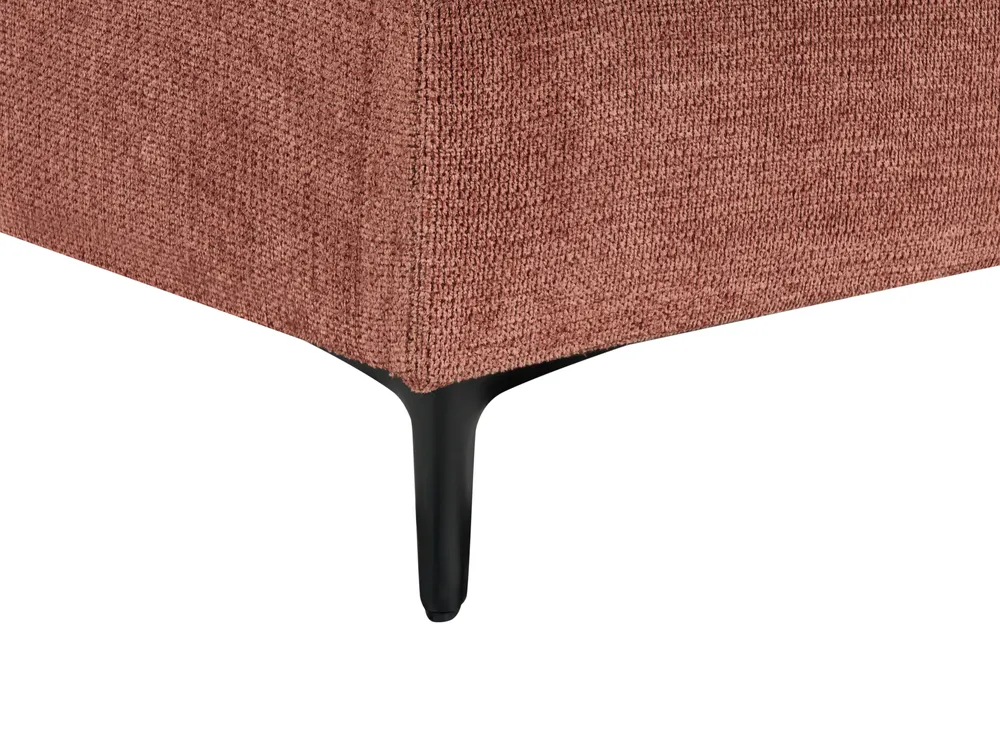 Ecksofa 3-Sitzer MALOY Stoff Hellrot linksseitig_947509