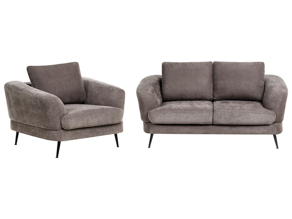 Living Room Set 3 Seater KJAER Chenille Taupe