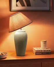 Tischlampe AMBLO Keramik Cremeweiß_897978