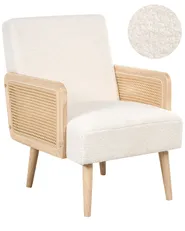 Sessel HOJBY Bouclé Cremeweiß_997602