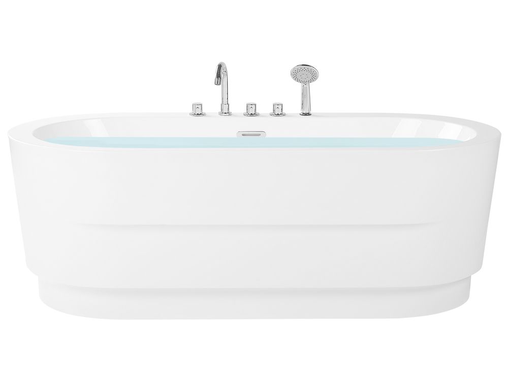 Freestanding Bathtub EMPRESA 1700 x 800 mm with Fixtures White
