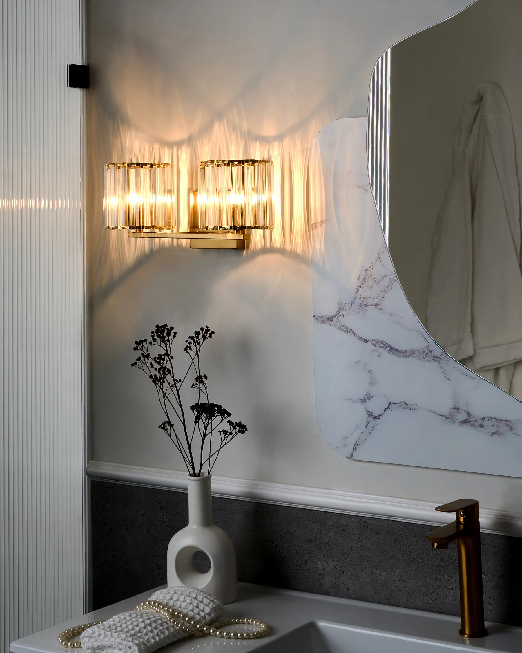Wandlampe LOURIDO Metall Gold_1010552