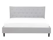 Bed Fabric SAVERNE 140 x 200 cm (EU Double) Light Grey_692741