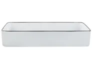 Aufsatzwaschbecken XERT 61 x 35 cm Keramik Weiß_922787