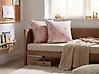 Dekokissen 2er Set ARALES 45 x 45 cm Baumwolle Pastellrosa Tiermuster