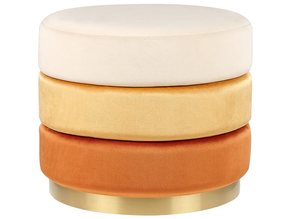 Pouffe LOUIN Velvet Orange