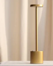 Kabellose LED Tischlampe LIZANDRO mit Dimmer Metall Gold_946485