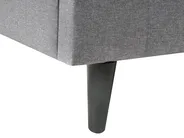 Bed with LED BEAULIEU Fabric Dark Grey 180 x 200 cm (EU Super King) with USB Port with Storage_993593