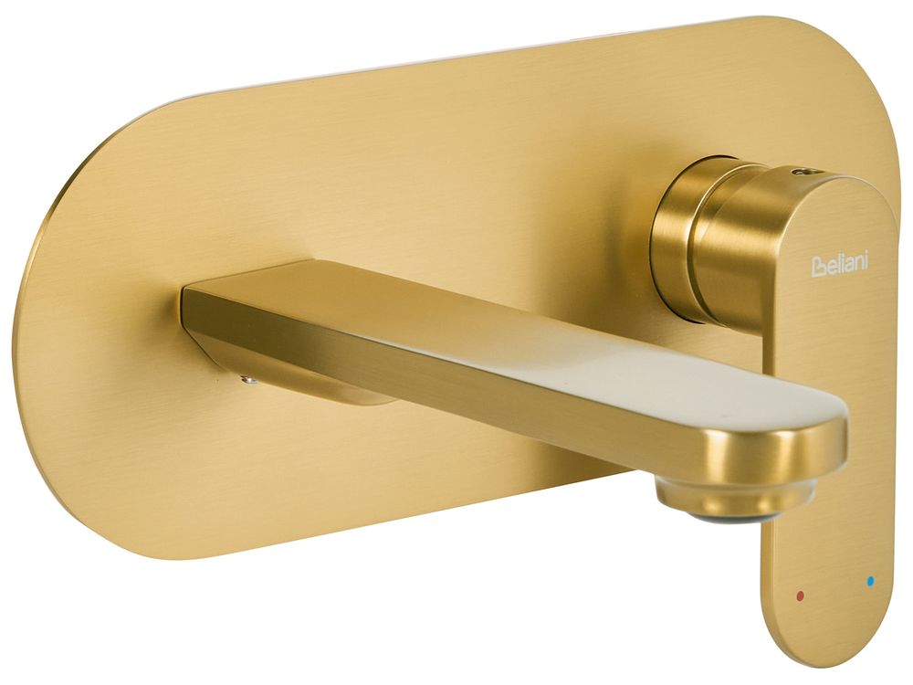 Wandmontierte Waschtischarmatur CHAPALA Messing Gold