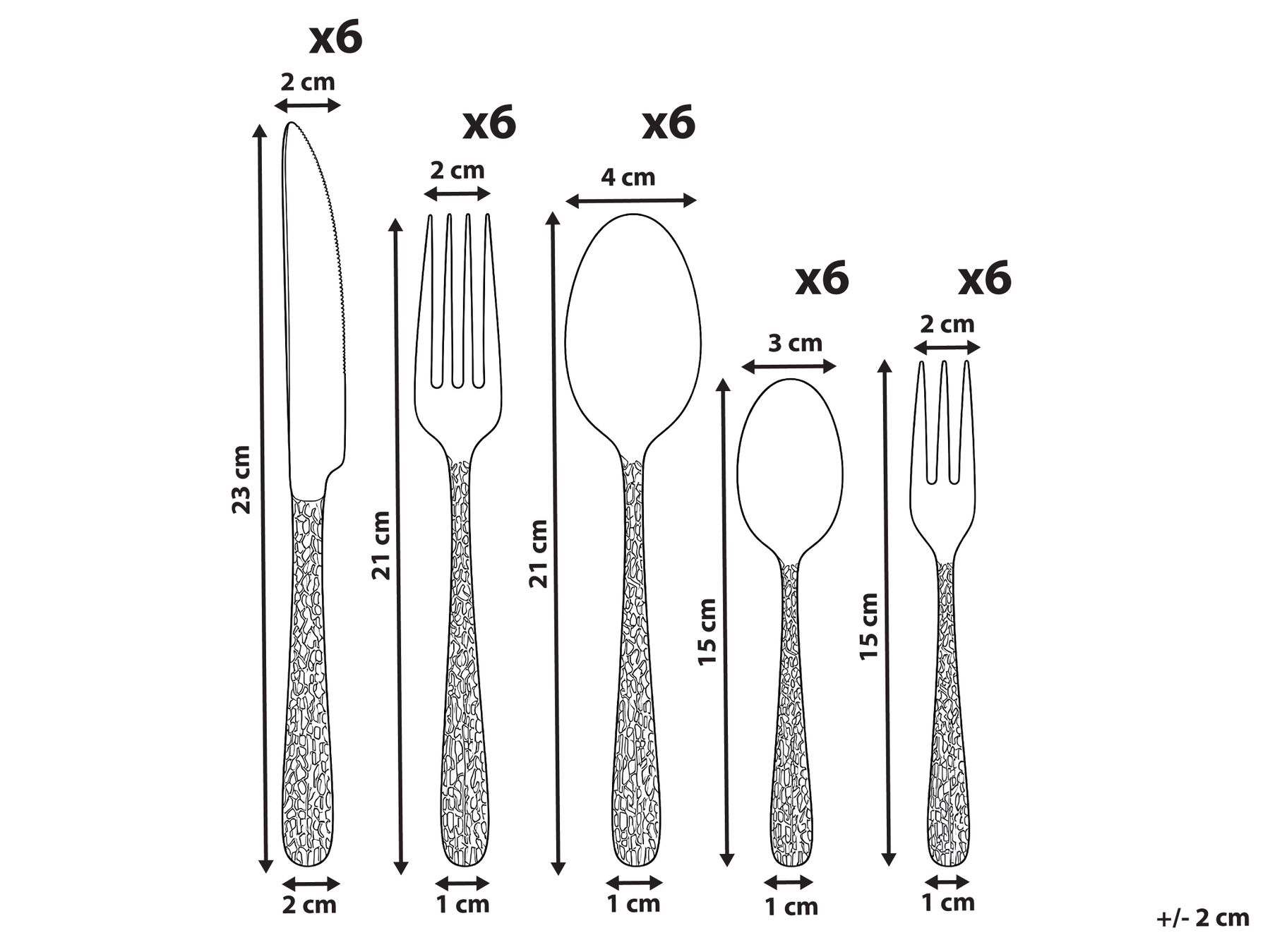 Besteckset 30-teilig CORZETTI Silber_1183473