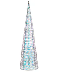Weihnachtsdekoration 3er Set LED SONDER 40/60/80 cm Weihnachtsbaum Weiß_1025251