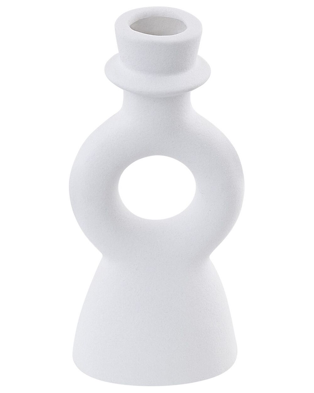Svečnik SPARTA 17 cm Keramika Kremasto bela