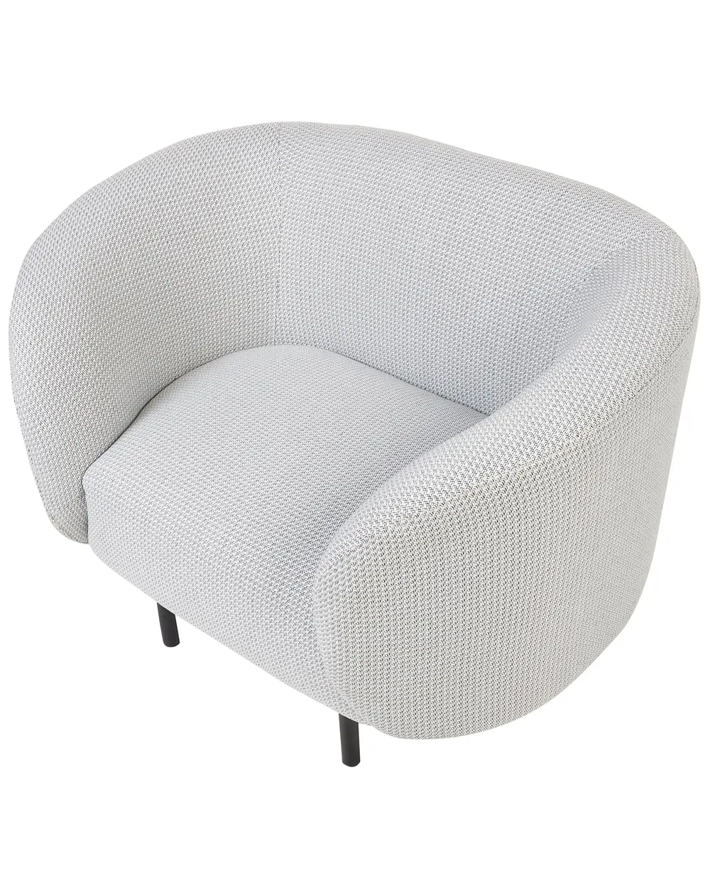 Armchair LOEN Fabric Black/ White_867586