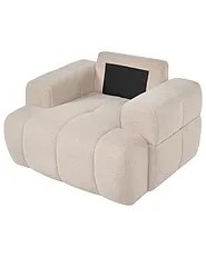 Fauteuil NARILLA Bouclé Beige_1161086