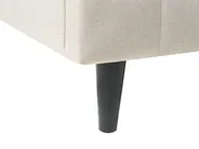 LED postelja BEAULIEU Bež 160 x 200 cm z vhodom USB s prostorom za shranjevanje_993545