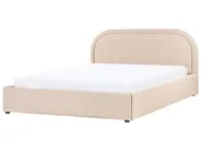 Ottoman Bed QUILLIEN Boucle Beige 160 x 200 cm (EU King Size)_989900