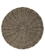 Set of 2 Wicker Planters BITOLA 40/48 cm PE Rattan Brown_771262