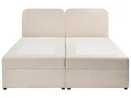 Boxspringbett mit Stauraum CHANCELLOR Stoff Hellbeige 180 x 200 cm_1062691