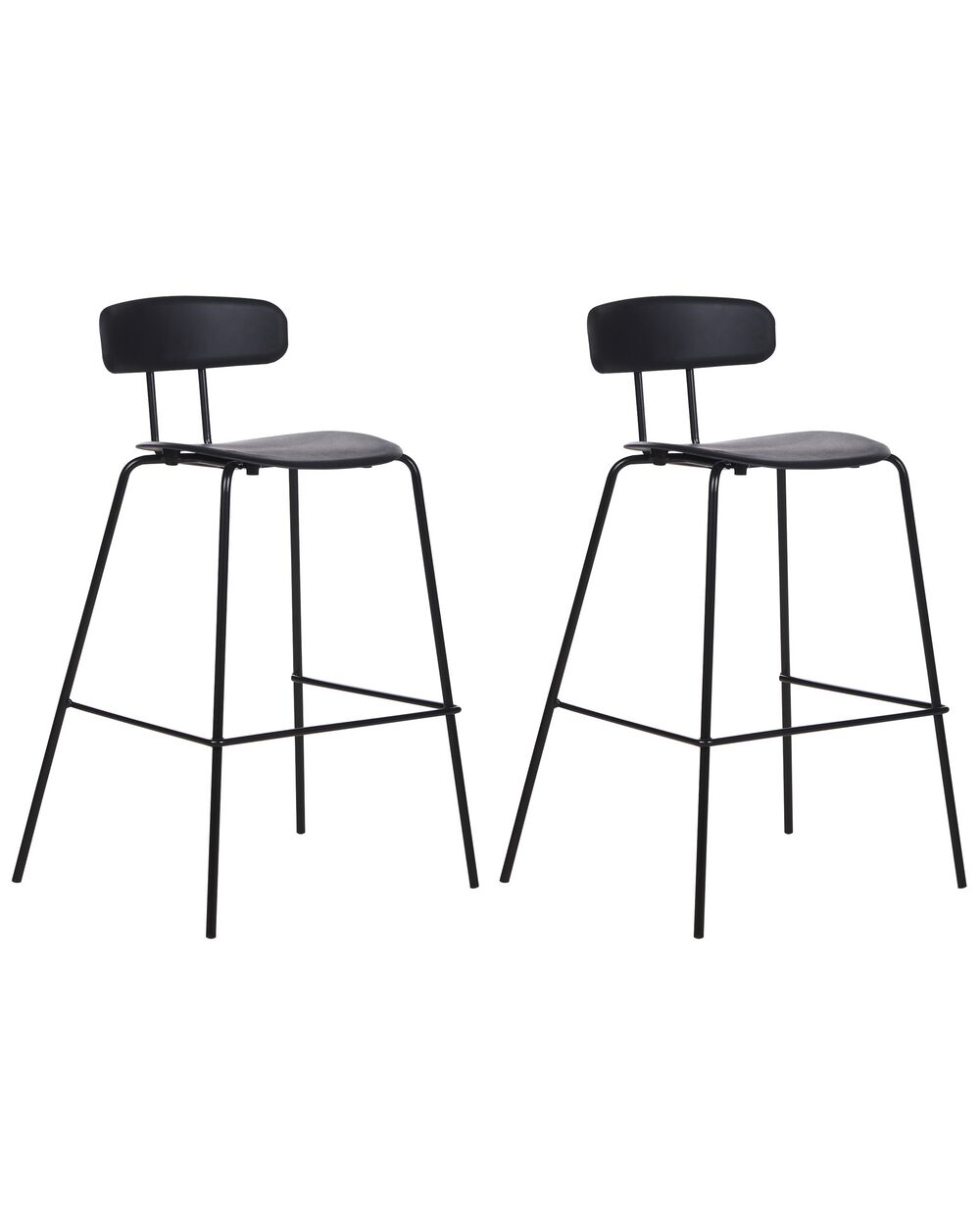Lot de 2 chaises de bar SIBLEY Noir