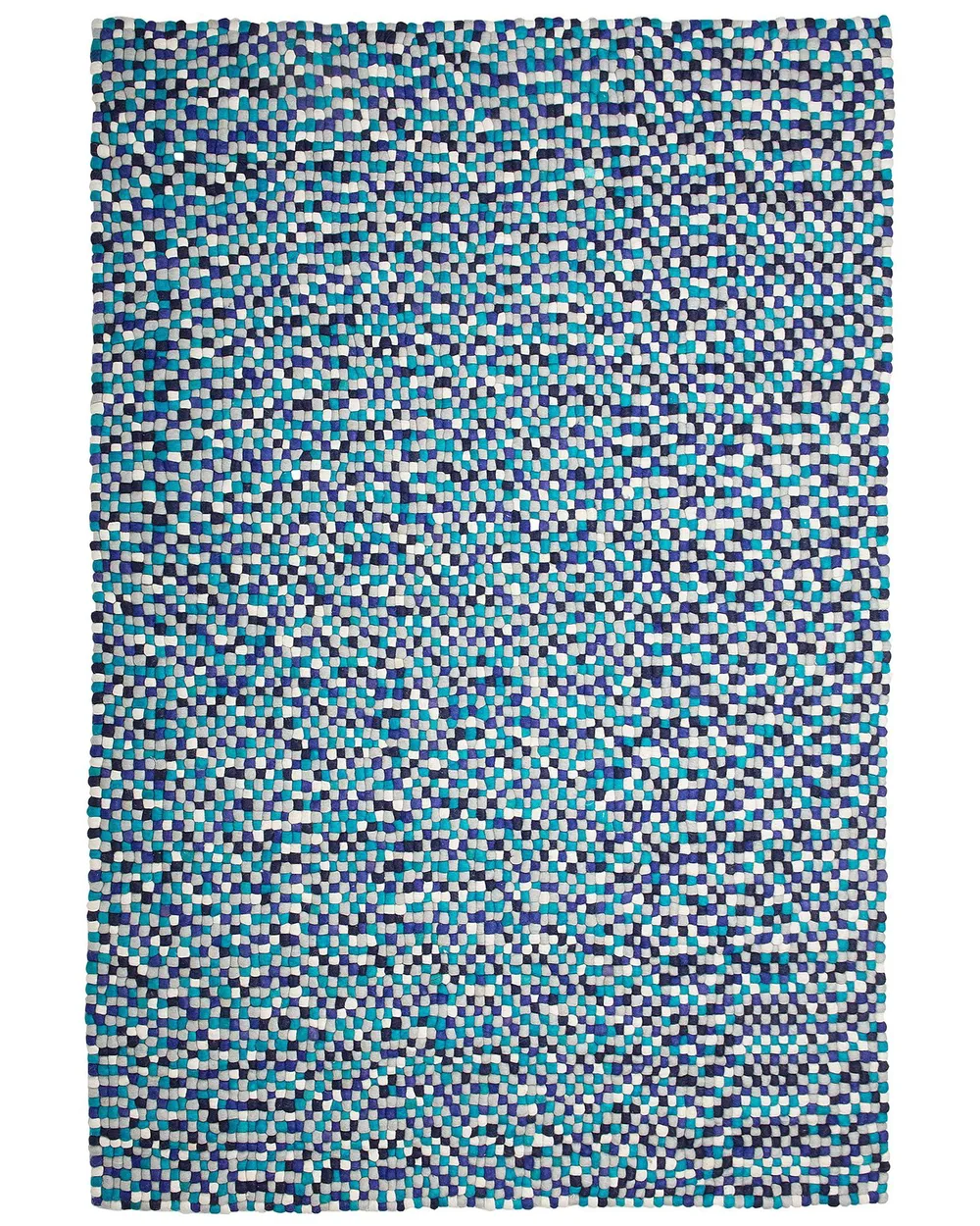 Teppich AMDO Marineblau 160 x 230 cm Wolle_805878