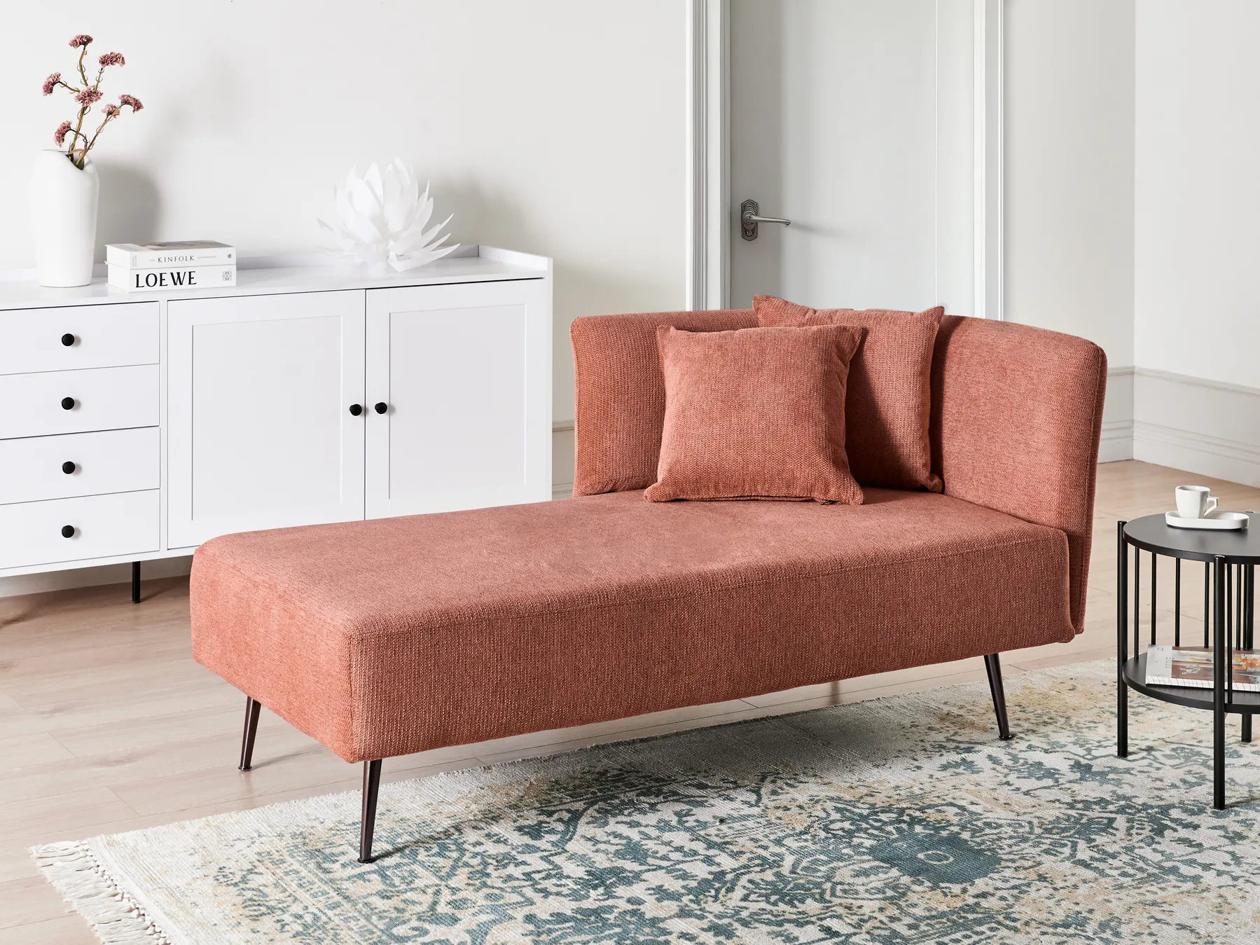 Rechtsseitige Chaiselongue RIOM Stoff Rot_949778