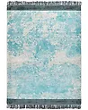 Teppich AKARSU Blau 160 x 230 cm Viskose