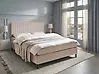 Boxspringbett Stoff COUNTESS 160 x 200 cm Beige