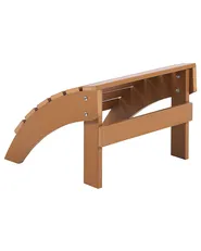 Gartenstuhl ADIRONDACK mit Fußstütze Braun_809457