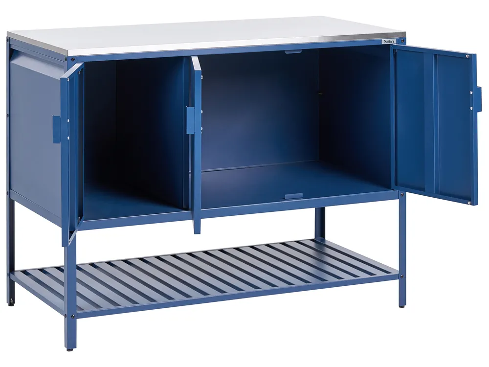 Outdoor-Küchenschrank MAENZA Blau Metall_1044835