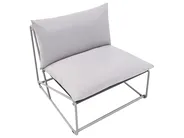 Garden Sofa Set 4 Seater PICO Metal Grey_1012813