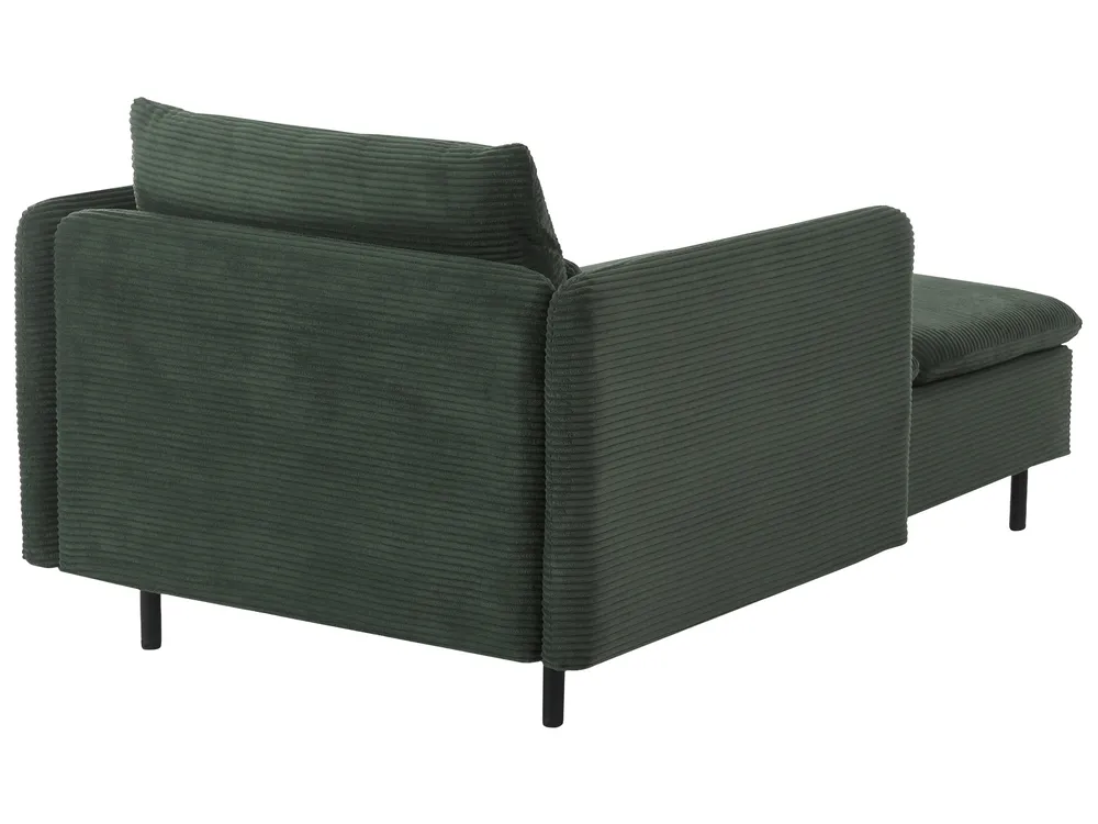U-förmiges Modulsofa 4-Sitzer EGERIS Cord Dunkelgrün_1067234