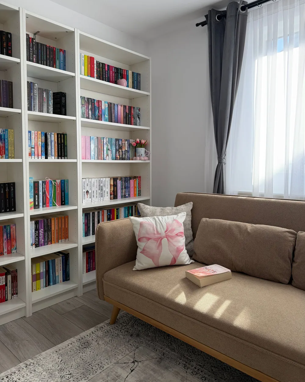Schlafsofa ASAA Stoff Hellbraun_1160065