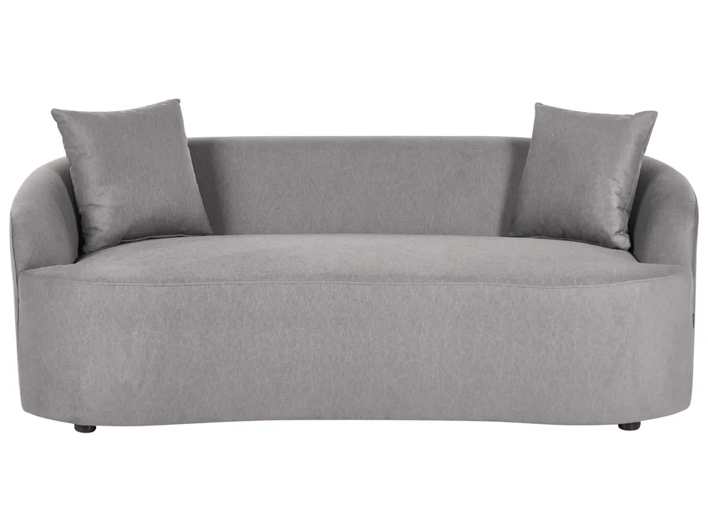 Sofa AMAL mit Ottomane Stoff Grau_1149719