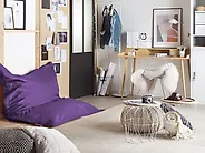 Bean Bag Cover FUZZY 140 cm 180 cm Violet_1170292