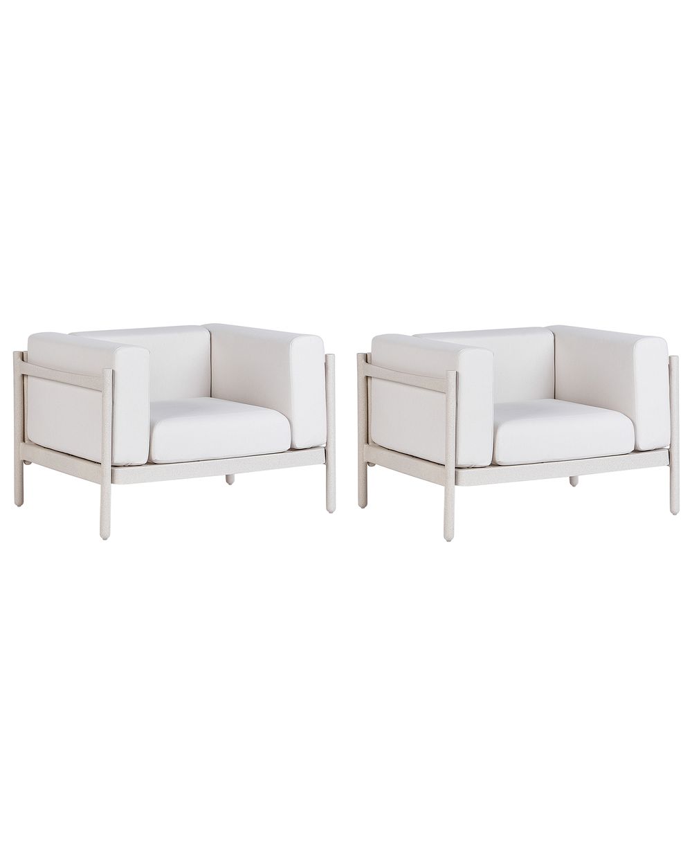 Gartensessel 2er Set FERRETTI Hellbeige