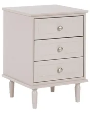 3 Drawer Bedside Table OBERON Beige_1135055