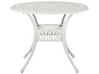 Outdoor Bistrotisch ANCONA 90 cm 90 cm Metall Cremeweiß