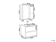 Bathroom Vanity Set TERUEL Grey_820986