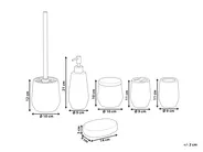 Badaccessoires Set 6-teilig CALLELA Keramik Weiß_823348
