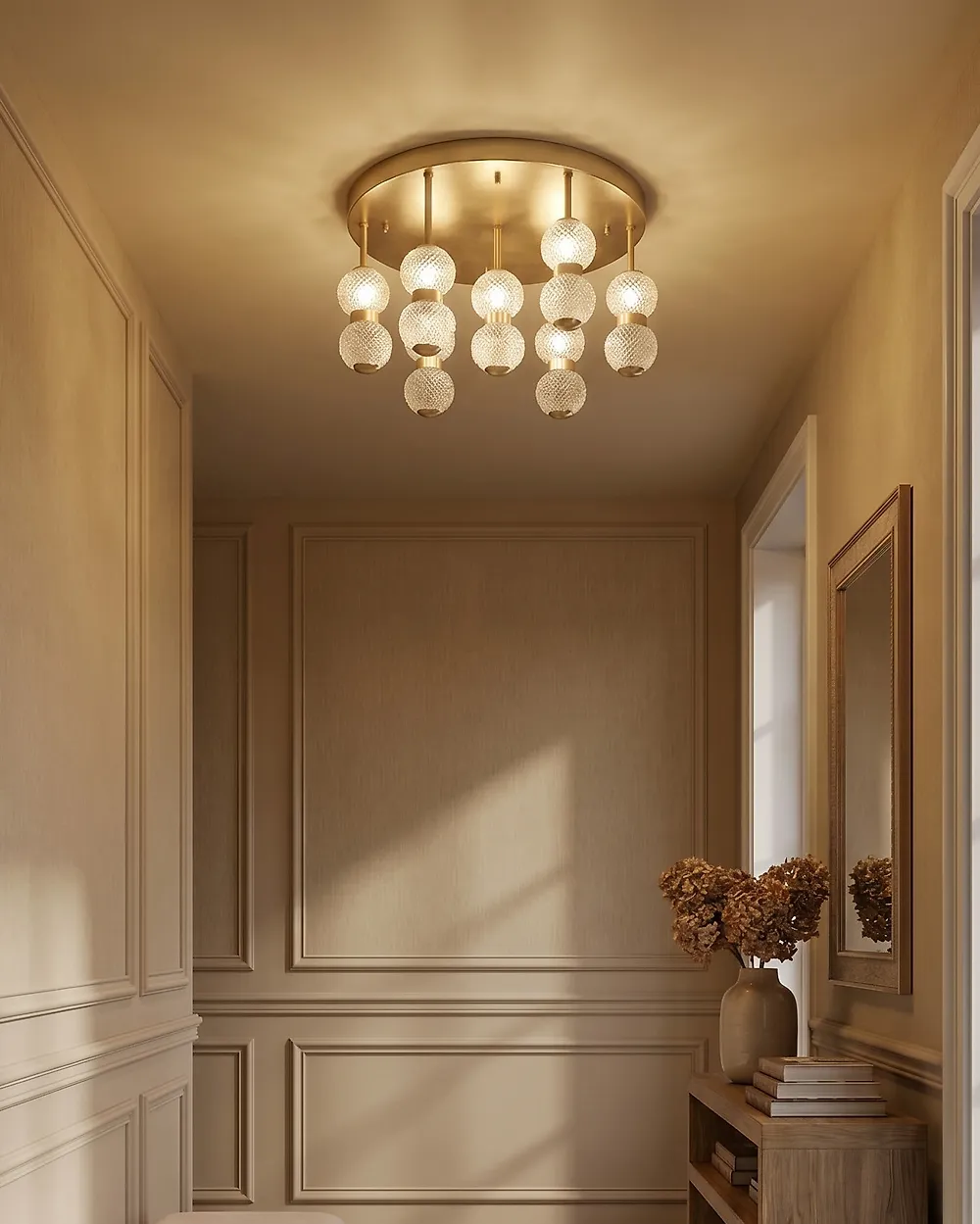 Deckenlampe YOWAKA Metall Gold
