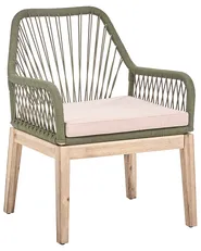 Set mit 2 Stühlen und Sitzkissen OLBIA Olivgrün_1073634