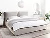 Bett mit Stauraum BAJONNA Stoff Hellgrau 180 x 200 cm