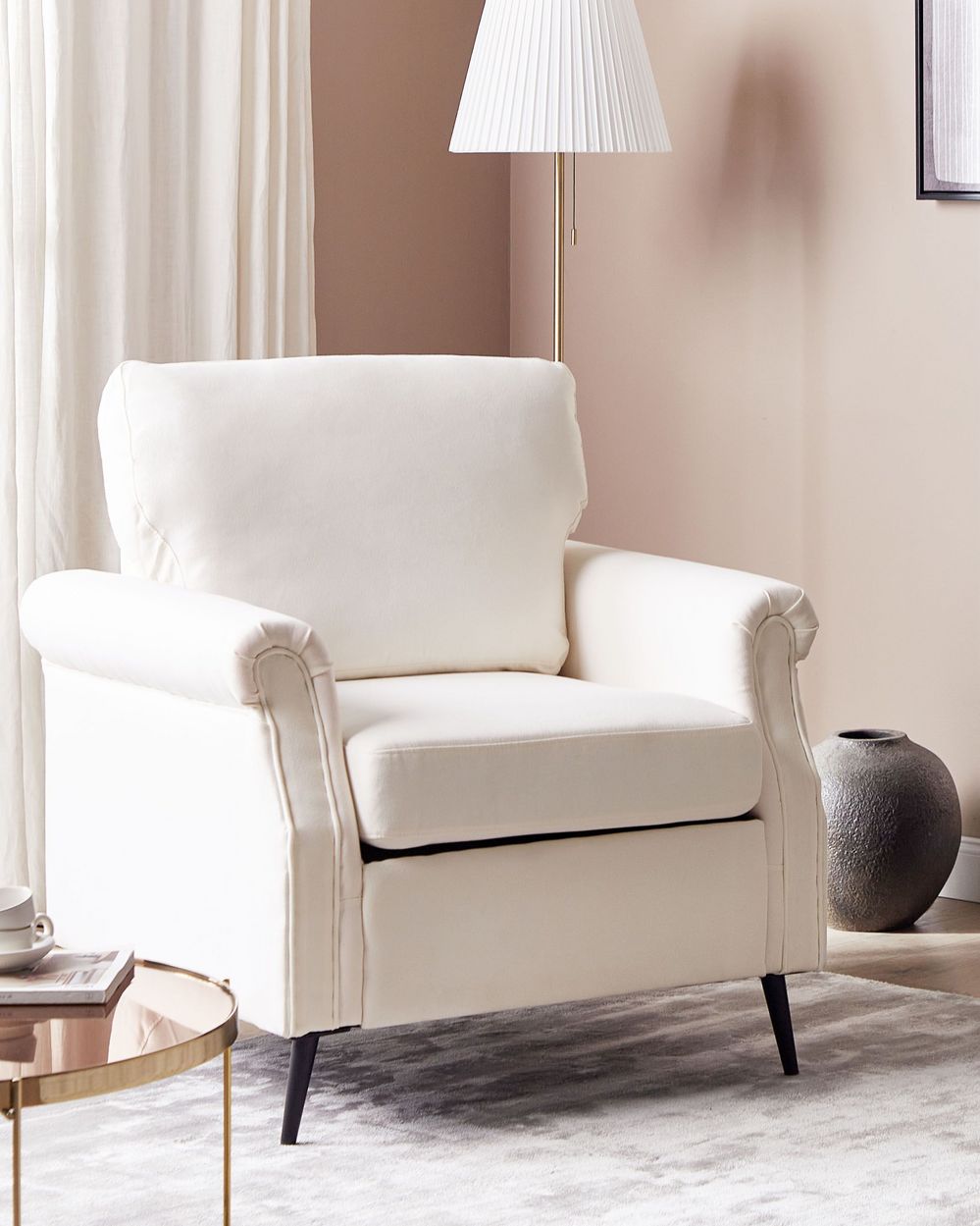 Armchair VIETAS Fabric White