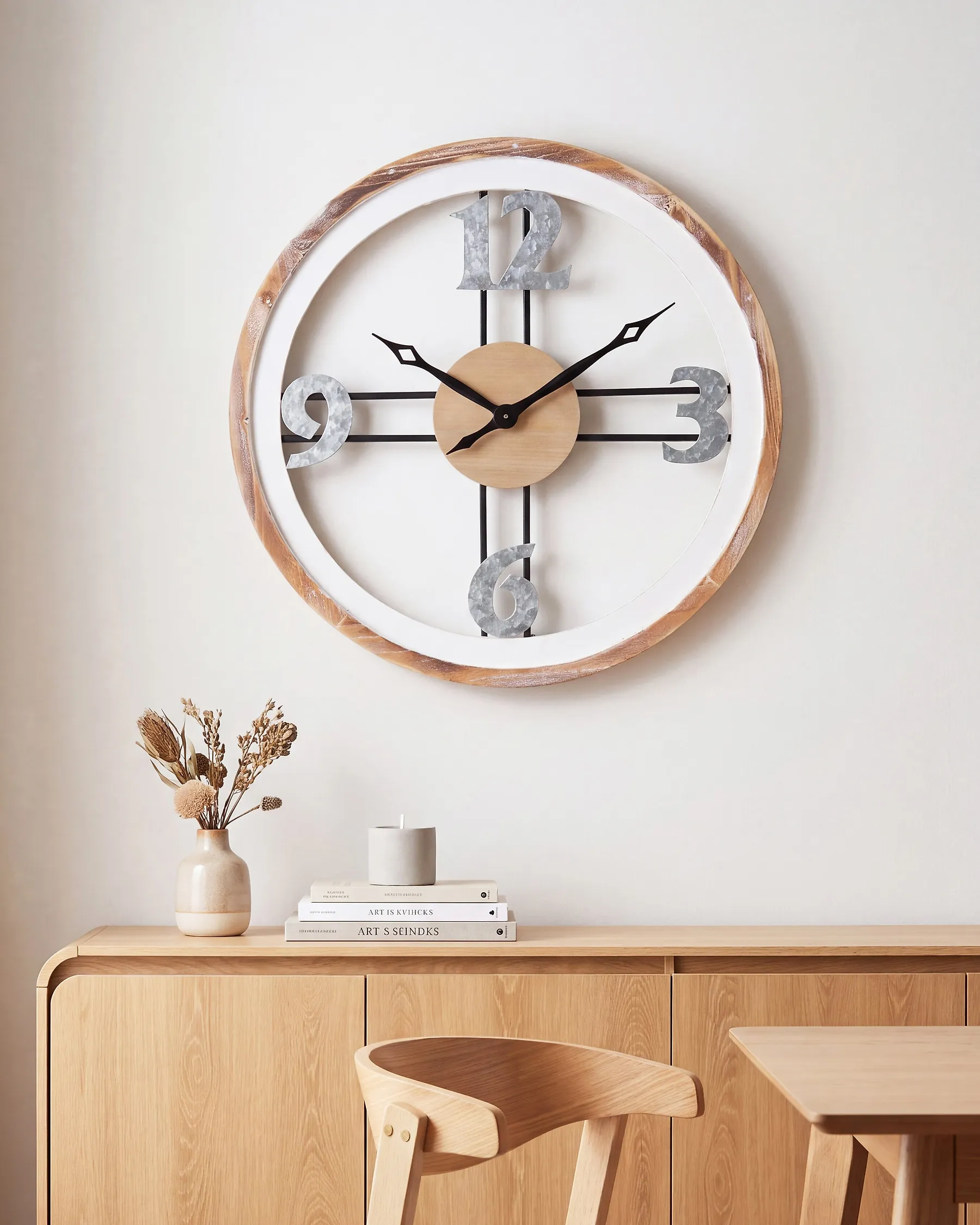 Wall Clock MESILLAS Light Brown_1182597