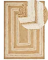 Rug ELMALI Beige 160 x 230 cm Jute