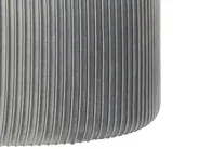 Pouf mit Stauraum RICHLAND Samtstoff Hellgrau_823926